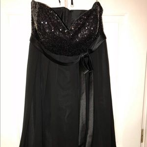 Black sequin cocktail dress size 10